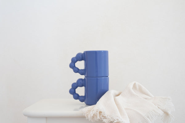 Handgefertigte Keramik Tasse - AZURE
