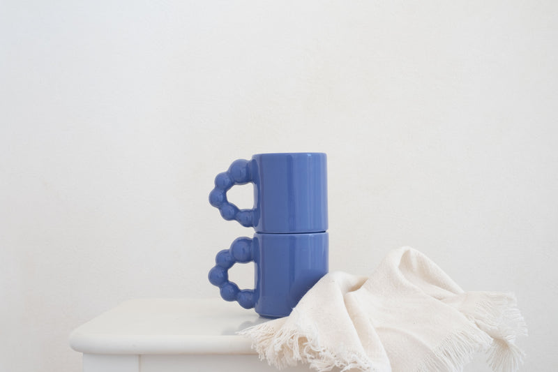 Handgefertigte Keramik Tasse - AZURE