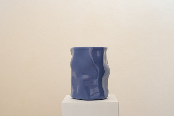 Handgefertigte Keramik Tasse - SCUP blue