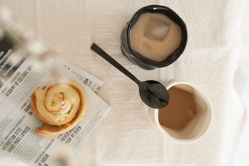 Handgefertigte Keramik Tasse - SCUP schwarz